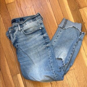 Lucky Brand Blue Ankle Cropped Denim